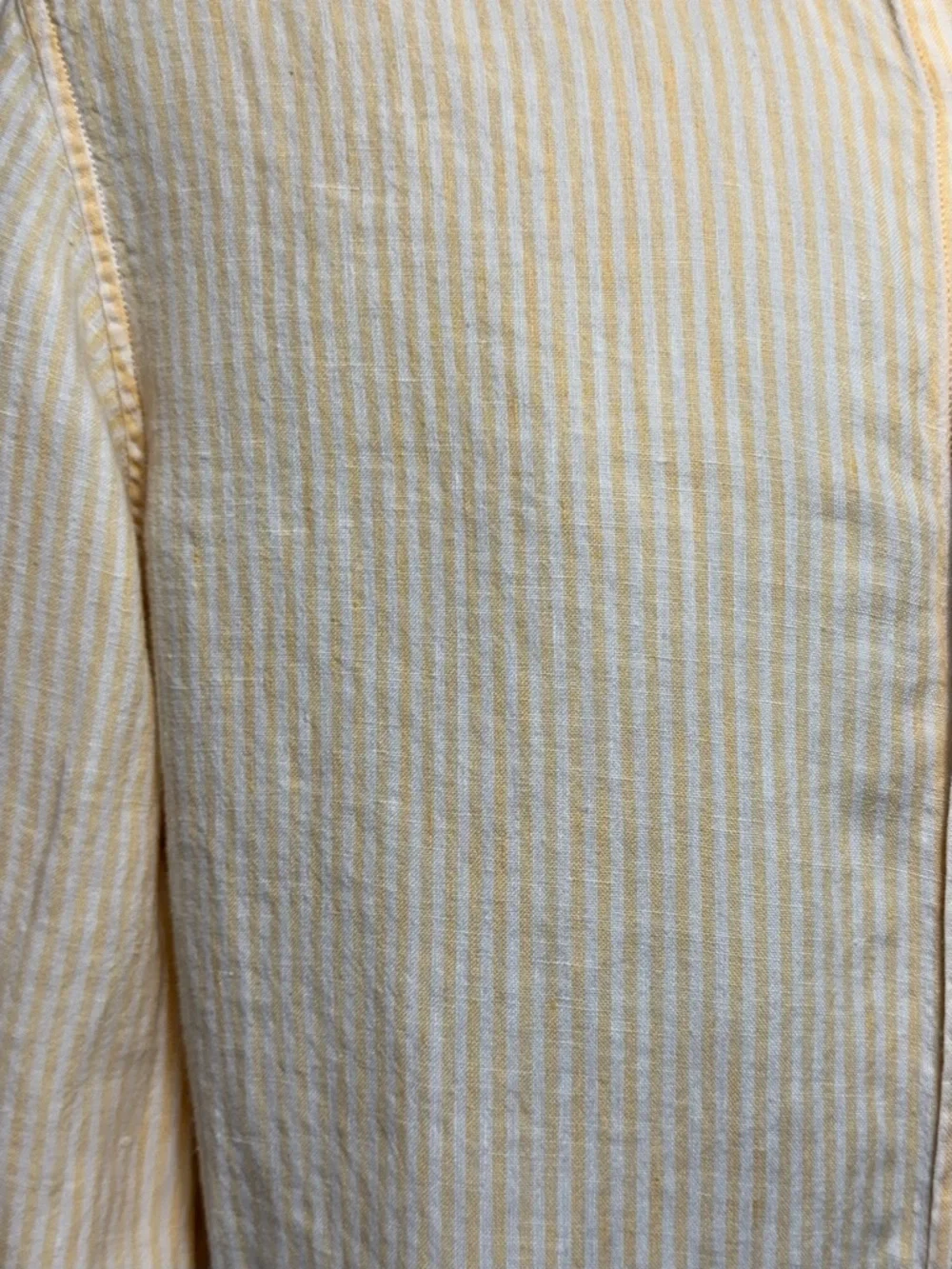 BANANA REPUBLIC 100% Linen Striped Button-Down Shirt